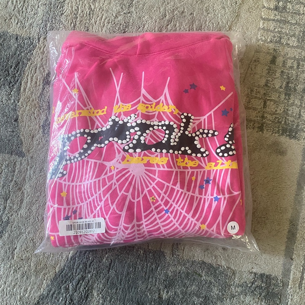 P*nk Sp5der Hoodie Men’s Medium